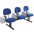 Cadeira Executiva Em Longarina Com 3 Lugares Linha Robust Cor