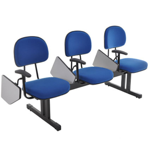 Cadeira Executiva Em Longarina Com 3 Lugares Linha Robust Cor