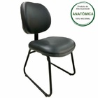 Cadeira Executiva Lisa Base Trapézio – Martiflex – Cor Preta