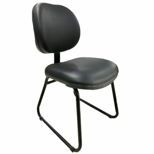 Cadeira Executiva Lisa Base Trapézio – Martiflex – Cor Preta