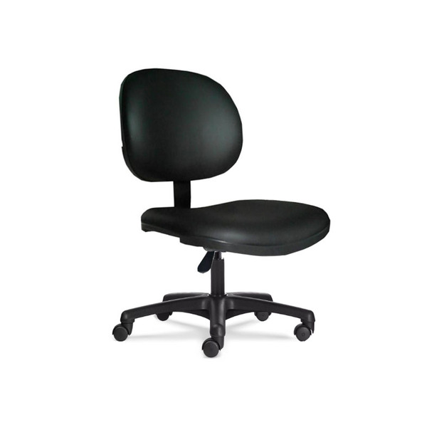 Cadeira Executiva Lisa Giratória Sem Braços Cor Preta