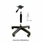 Cadeira Executiva Lisa Giratória Sem Braços Cor Preta