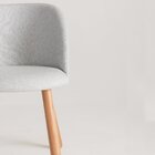 Cadeira Fante Madeira Maciça Yescasa Cinza