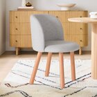 Cadeira Fante Madeira Maciça Yescasa Cinza