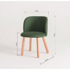 Cadeira Fante Madeira Maciça Yescasa Mel/verde