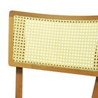 Cadeira Fendy Madeira Maciça Encosto Telinha Assento Estofado