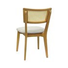 Cadeira Fendy Madeira Maciça Encosto Telinha Assento Estofado