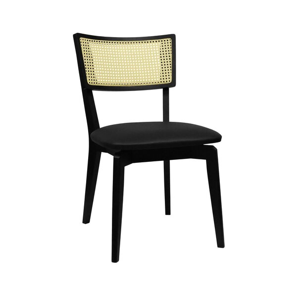 Cadeira Fendy Madeira Maciça Encosto Telinha Assento Estofado