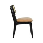 Cadeira Fendy Madeira Maciça Encosto Telinha Assento Estofado