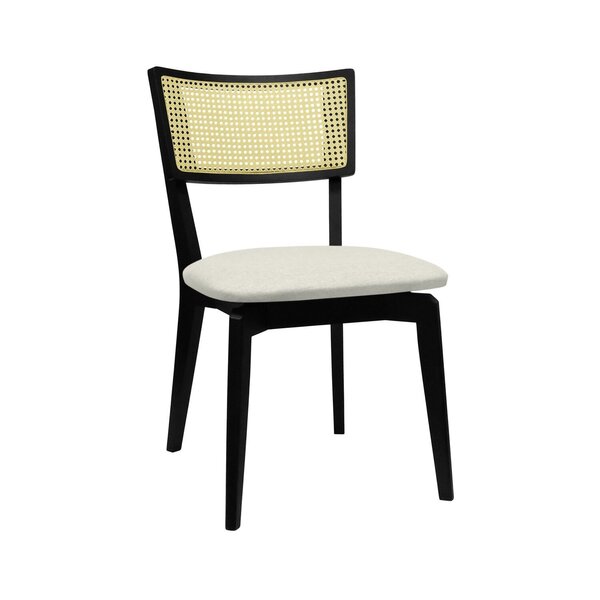 Cadeira Fendy Madeira Maciça Encosto Telinha Assento Estofado