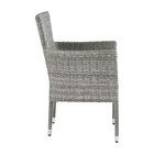 Cadeira Fibra Rattan Davos 88x57x59cm Cinza Naterial