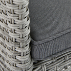 Cadeira Fibra Rattan Davos 88x57x59cm Cinza Naterial