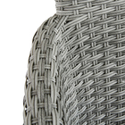 Cadeira Fibra Rattan Davos 88x57x59cm Cinza Naterial