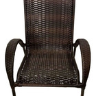 Cadeira Fibra Sintética P/ Varanda Jardim Com Encosto Grande