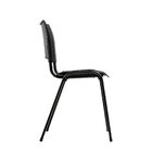 Cadeira Fit Com Assento E Encosto Em Polipropileno Preto Roal