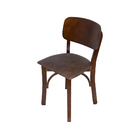 Cadeira Fixa Anatômica Imbuia Em Madeira Maciça Estofada Marr