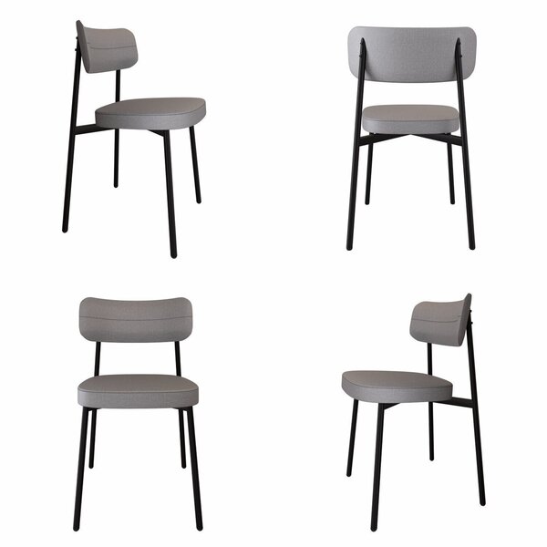 Cadeira Fixa Com 4 Pés 50 X 44,7 X 83,8 Cm Com 4 Unidades All