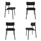 Cadeira Fixa Com 4 Pés 50 X 44,7 X 83,8 Cm Com 4 Unidades All