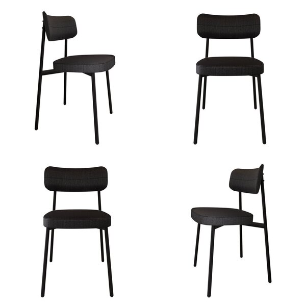 Cadeira Fixa Com 4 Pés 50 X 44,7 X 83,8 Cm Com 4 Unidades All