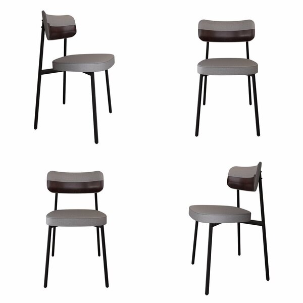 Cadeira Fixa Com 4 Pés 50 X 44,7 X 83,8 Cm Com 4 Unidades All