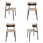 Cadeira Fixa Com 4 Pés 50 X 44,7 X 83,8 Cm Com 4 Unidades All