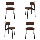 Cadeira Fixa Com 4 Pés 50 X 44,7 X 83,8 Cm Com 4 Unidades All