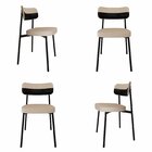 Cadeira Fixa Com 4 Pés 50 X 44,7 X 83,8 Cm Com 4 Unidades All