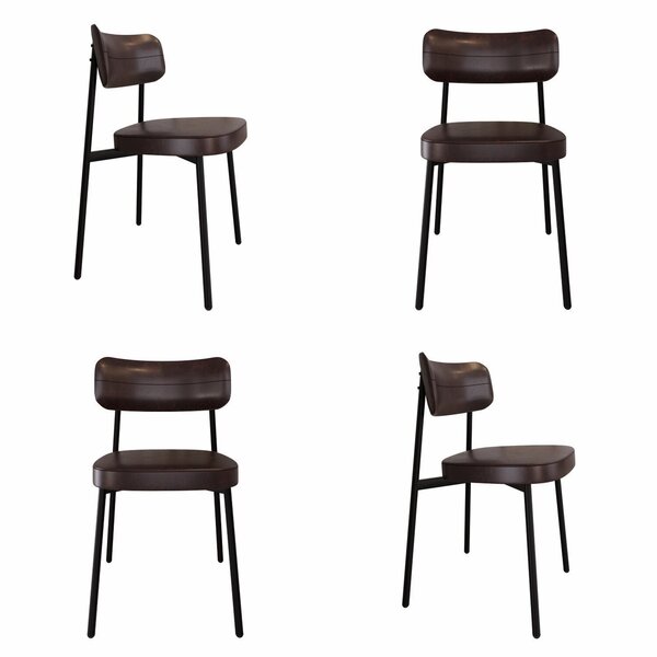 Cadeira Fixa Com 4 Pés 50 X 44,7 X 83,8 Cm Com 4 Unidades All