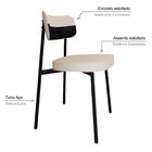 Cadeira Fixa Com 4 Pés 50 X 44,7 X 83,8 Cm Com 4 Unidades All