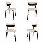 Cadeira Fixa Com 4 Pés 50 X 44,7 X 83,8 Cm Com 4 Unidades All