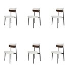 Cadeira Fixa Com 4 Pés 50 X 44,7 X 83,8 Cm Com 6 Unidades All