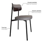 Cadeira Fixa Com 4 Pés 50 X 44,7 X 83,8 Cm Com 6 Unidades All