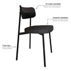 Cadeira Fixa Com 4 Pés 50 X 44,7 X 83,8 Cm Com 6 Unidades All