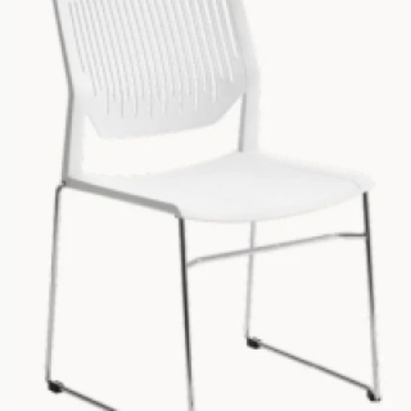 Cadeira Fixa Cromada Conect Moov Cor Branca - Avantti - 7002