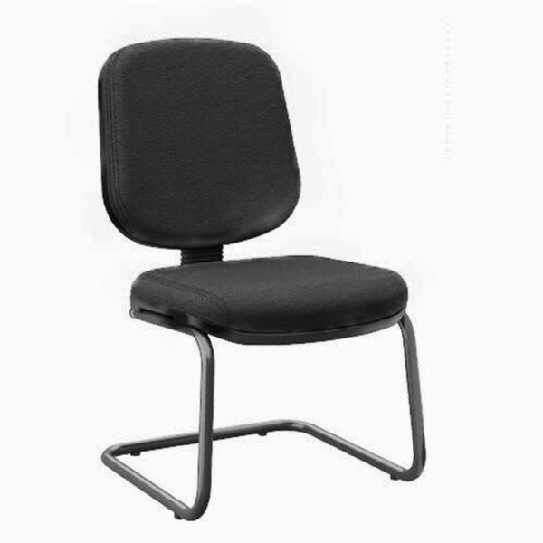 Cadeira Fixa Diretor Base Continua Preta J. Serrano Mk-0901df
