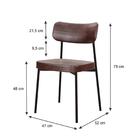 Cadeira Fixa Estofada Mynna Courino