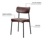 Cadeira Fixa Estofada Mynna Courino