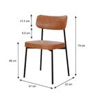 Cadeira Fixa Estofada Mynna Courino