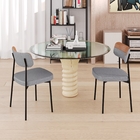 Cadeira Fixa Estofada Mynna Tecido Meclado