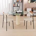 Cadeira Fixa Estofada Mynna Tecido Meclado