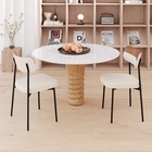 Cadeira Fixa Estofada Mynna Tecido Meclado