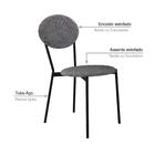 Cadeira Fixa Estofada Vintage Elipse C/02 Un.