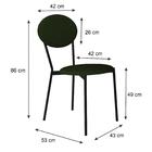 Cadeira Fixa Estofada Vintage Elipse C/04 Un.