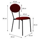 Cadeira Fixa Estofada Vintage Elipse C/04 Un.