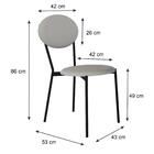 Cadeira Fixa Estofada Vintage Elipse C/04 Un.