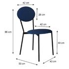 Cadeira Fixa Estofada Vintage Elipse C/04 Un.