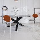 Cadeira Fixa Estofada Vintage Elipse C/04 Un. C/pés Brancos