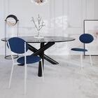 Cadeira Fixa Estofada Vintage Elipse C/04 Un. C/pés Brancos