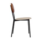 Cadeira Fixa Estofada Vintage Elipse Com 2 Unidades Areia Lig