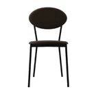 Cadeira Fixa Estofada Vintage Elipse Com 2 Unidades Sand/pret